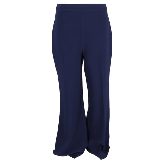 Diane von Furstenberg Schlaghose aus marineblauer Viskose - Image 1