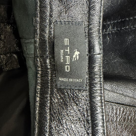 Etro Pre-owned Lederhose aus Viskose - Schwarz - Image 3