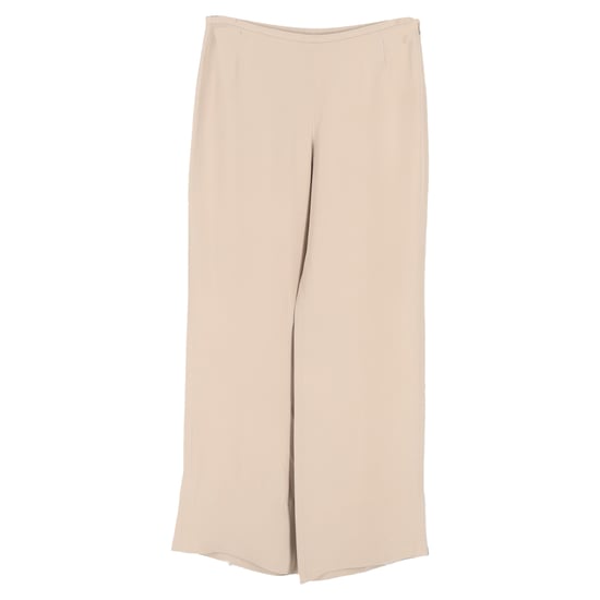 Hose mit weitem Bein von Armani Collezioni aus beigefarbener Seide - Image 1