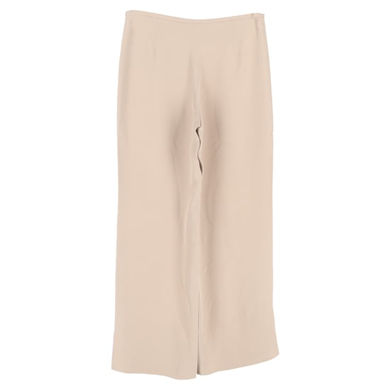 Hose mit weitem Bein von Armani Collezioni aus beigefarbener Seide - Image 2