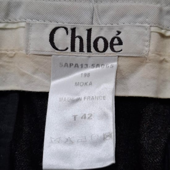 Chloé Hose mit geradem Bein aus grauer Wolle - Image 3