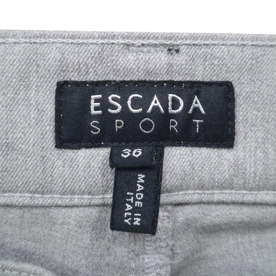 Escada Straight-Leg Jeans aus grauem Baumwoll-Denim - Image 3
