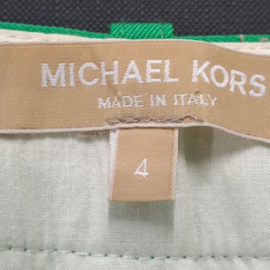 Michael Kors Hose mit geradem Bein aus grüner Baumwolle - Image 3