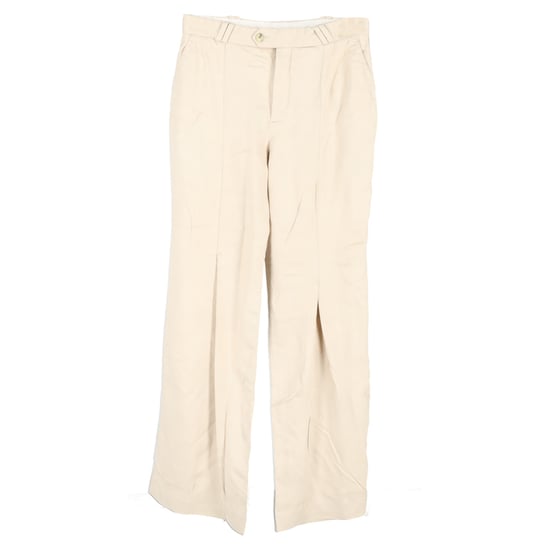 Acne Studios Plisseehose mit weitem Bein aus nudefarbenem Viskose - Image 1