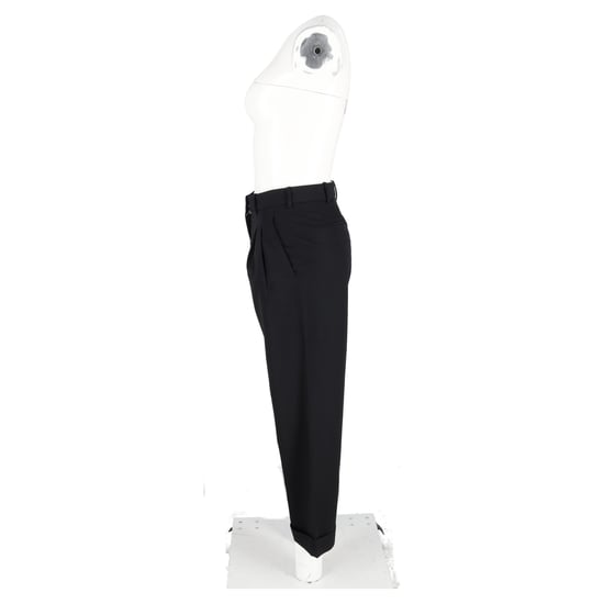Stella McCartney Faltenhose aus schwarzer Wolle - Image 2