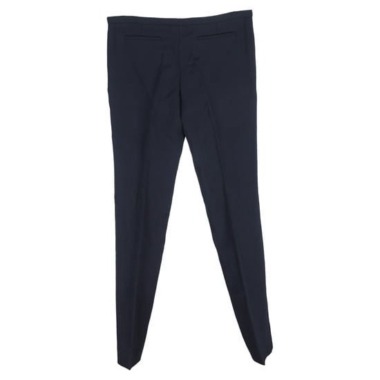 Balenciaga Straight Leg Hose aus marineblauer Wolle - Image 2