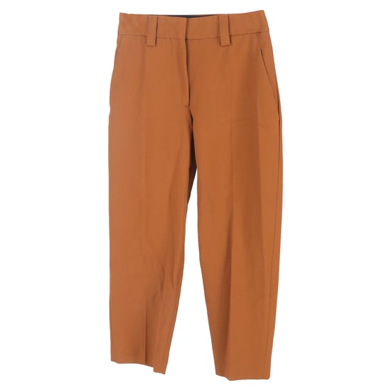 Acne Studios High-Rise Tailored Pants in Rust Polyester - Image 1