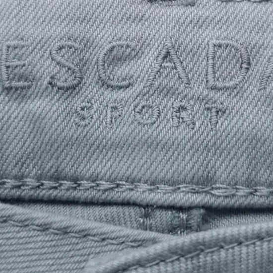 Escada Straight-Leg Jeans aus hellgrauem Baumwoll-Denim - Image 4