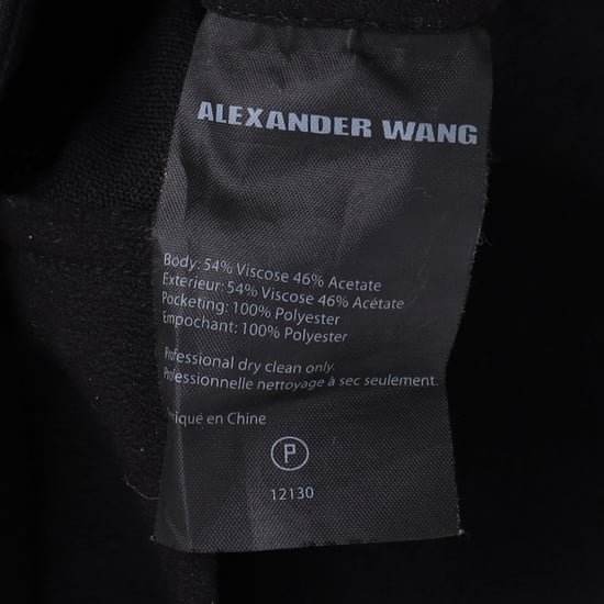 Alexander Wang Hose mit geradem Bein und Kordelzug aus schwarzer Viskose - Image 5