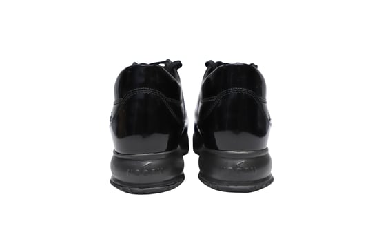 Hogan Interactive Sneakers mit Nieten in schwarzem Lackleder - Image 4