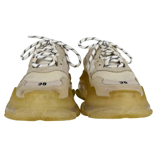 Balenciaga Triple S Clear Sole Sneakers aus weißem Polyester - Image 2