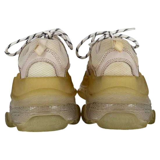 Balenciaga Triple S Clear Sole Sneakers aus weißem Polyester - Image 3