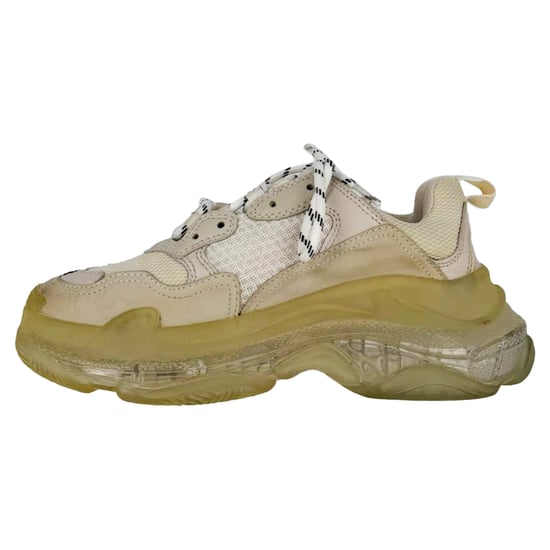 Balenciaga Triple S Clear Sole Sneakers aus weißem Polyester - Image 4