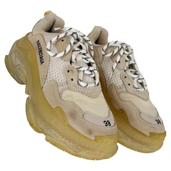 Balenciaga Triple S Clear Sole Sneakers aus weißem Polyester - Image 5