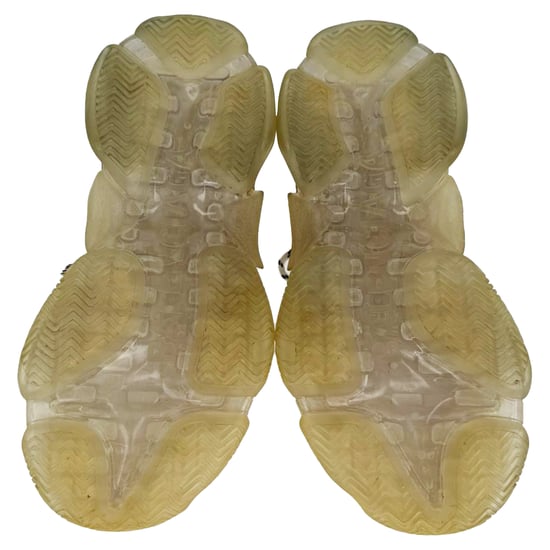 Balenciaga Triple S Clear Sole Sneakers aus weißem Polyester - Image 6