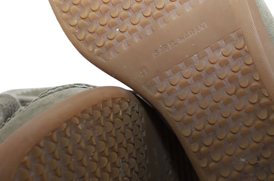 Isabel Marant Bobby Wedge Schnürsneaker aus grünem Wildleder - Image 5