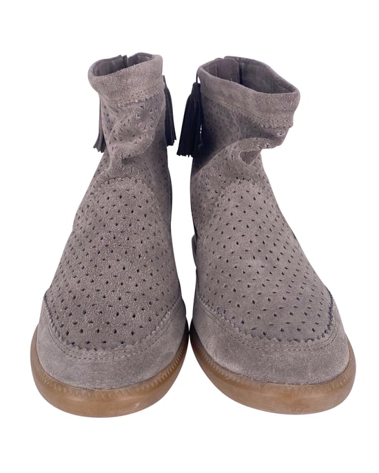Isabel Marant Velvet Stainer Basket Boots aus grauem Wildleder - Image 2