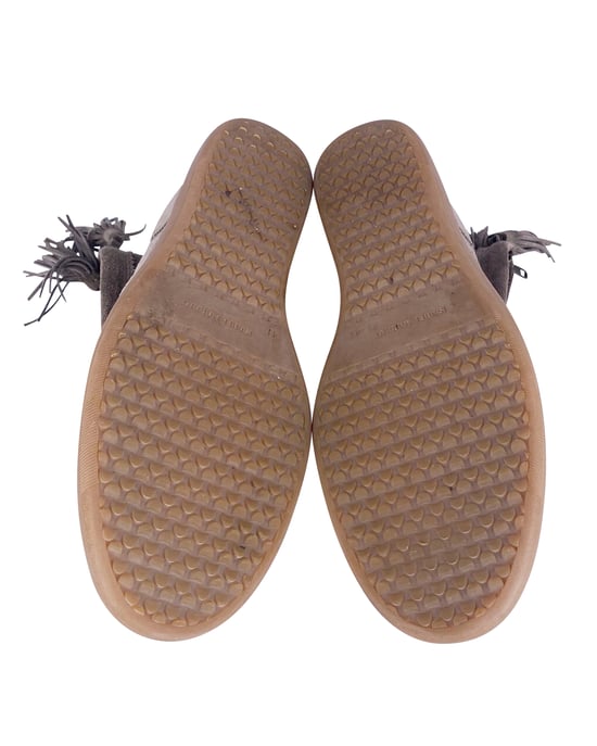 Isabel Marant Velvet Stainer Basket Boots aus grauem Wildleder - Image 5