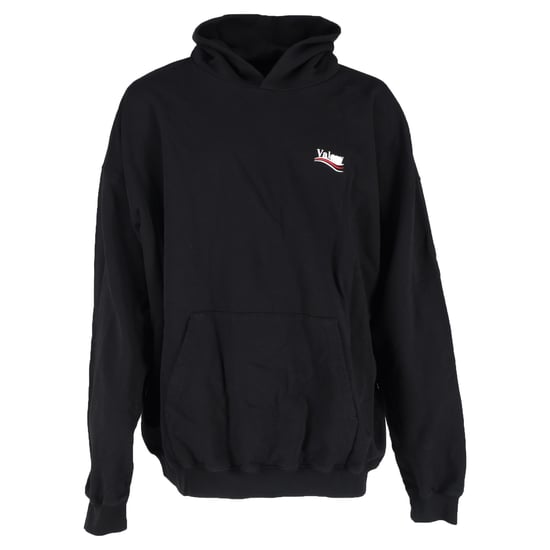 Balenciaga Hoodie für politische Kampagnen aus schwarzer Baumwolle - Image 1