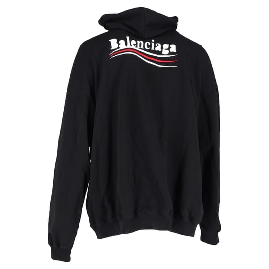 Balenciaga Hoodie für politische Kampagnen aus schwarzer Baumwolle - Image 3