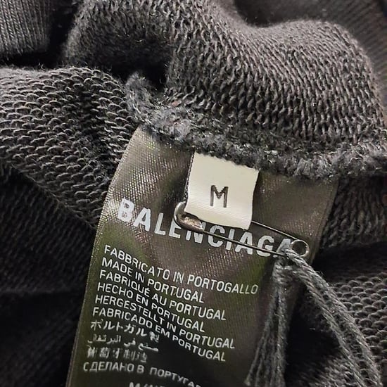 Balenciaga Hoodie für politische Kampagnen aus schwarzer Baumwolle - Image 5