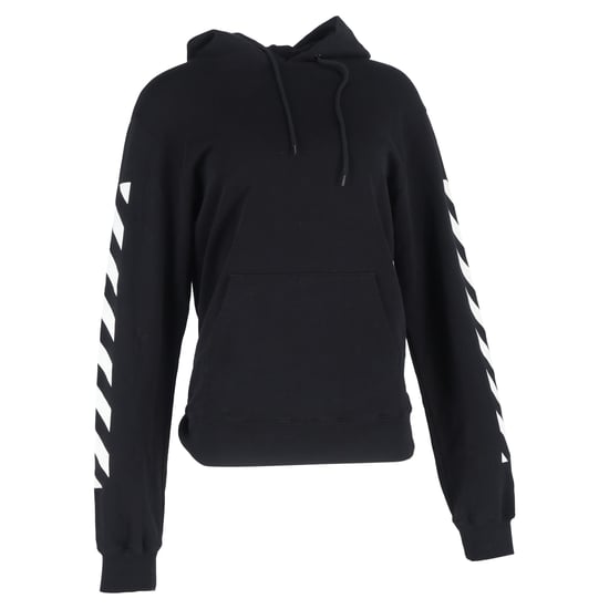 Off-White Diag Arrow Slim Hoodie aus schwarzer Baumwolle - Image 1