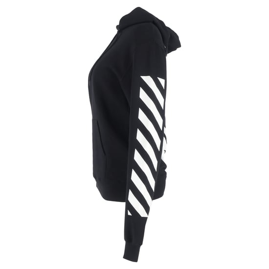 Off-White Diag Arrow Slim Hoodie aus schwarzer Baumwolle - Image 2