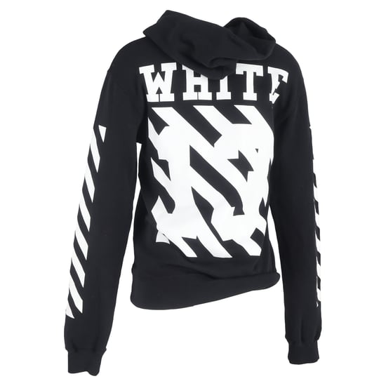 Off-White Diag Arrow Slim Hoodie aus schwarzer Baumwolle - Image 3