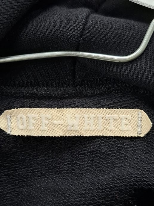 Off-White Diag Arrow Slim Hoodie aus schwarzer Baumwolle - Image 5