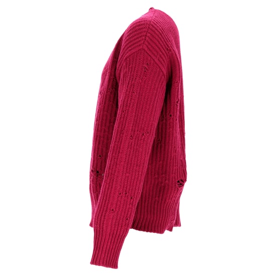Dsquared2 Pullover mit Rundhalsausschnitt im Used-Look aus roter Wolle - Image 2