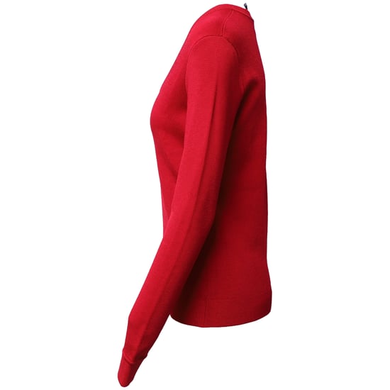 Herve Leger V-Ausschnitt-Pullover aus rotem Viskose - Image 2
