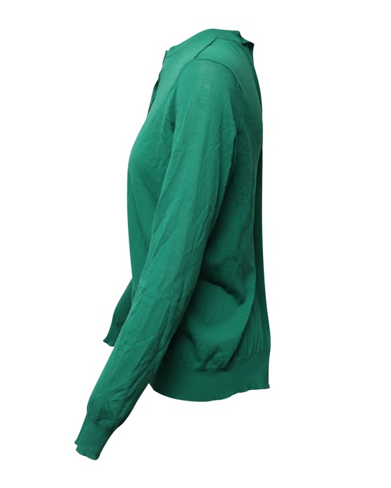Marni Strickjacke mit Knopfleiste aus grüner Baumwolle - Image 2