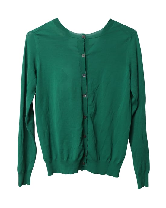 Marni Strickjacke mit Knopfleiste aus grüner Baumwolle - Image 4