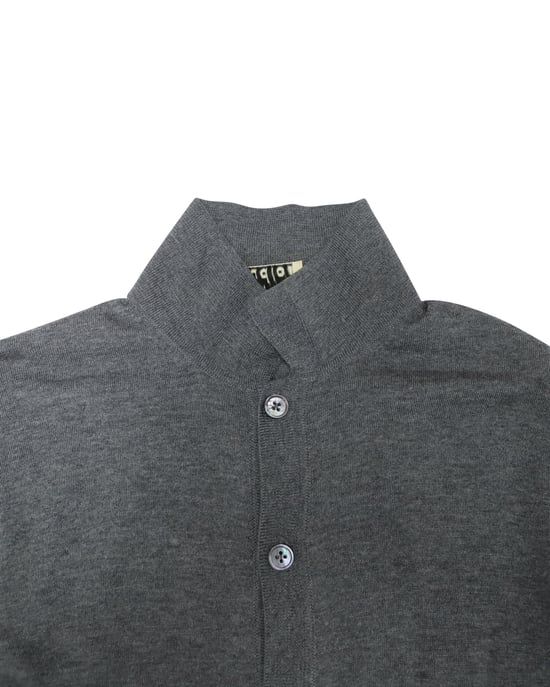 Acne Studios Strickjacke mit Kragen und Knöpfen aus grauer Wolle - Image 3