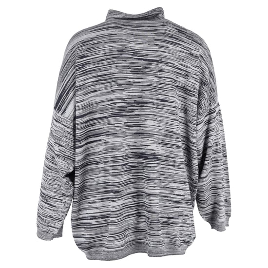 Loewe Melange Polo-Pullover aus grauer Baumwolle - Image 3