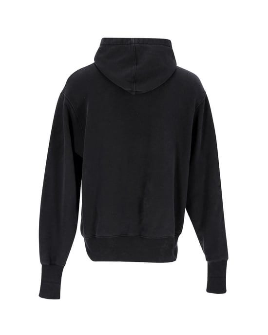Eytys Lewis – Kapuzenpullover mit Logo-Patch aus schwarzer Bio-Baumwolle - Image 3
