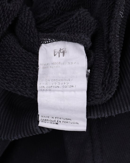Eytys Lewis – Kapuzenpullover mit Logo-Patch aus schwarzer Bio-Baumwolle - Image 6