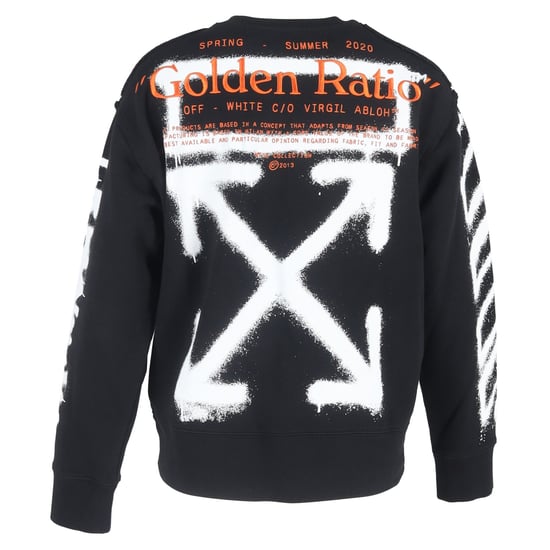 Off-White Langarm-T-Shirt mit diamantförmigem Cartoon-Motiv aus schwarzer Baumwolle - Image 3