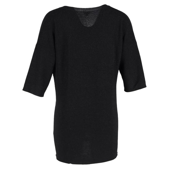 Joseph Strickpullover mit V-Ausschnitt in schwarzem Lurex - Image 3