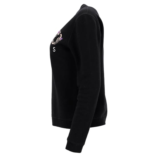 Kenzo – Rundhalspullover aus schwarzer Baumwolle mit Logo-Stickerei - Image 2
