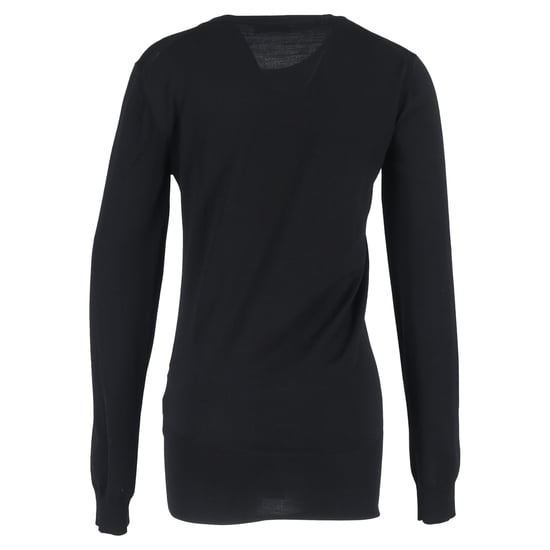 Jil Sander Schlichter Rundhalspullover aus schwarzer Wolle - Image 3