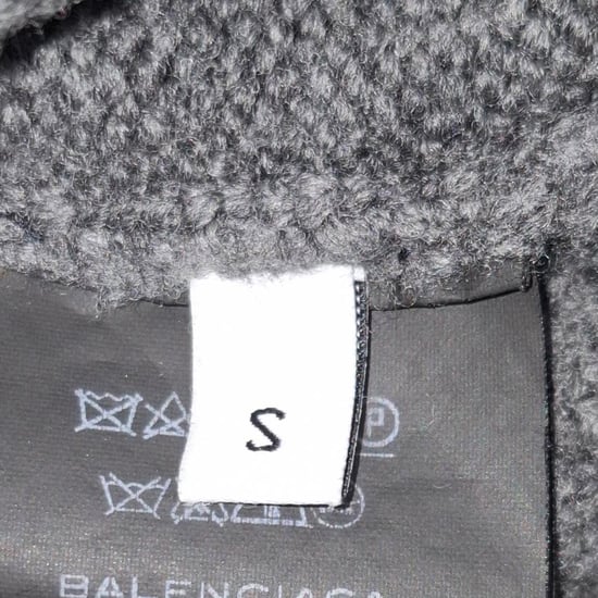 Balenciaga Strickpullover mit Rundhalsausschnitt aus grauer Wolle - Image 4