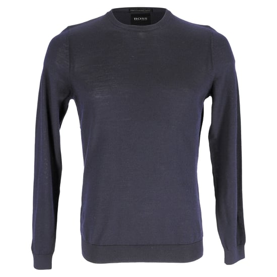 Hugo Boss Pullover aus marineblauer Schurwolle - Image 1