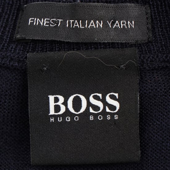 Hugo Boss Pullover aus marineblauer Schurwolle - Image 4