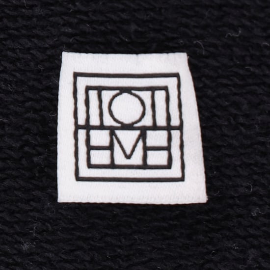 Toteme Pullover mit halbem Reißverschluss aus schwarzer Baumwolle - Image 4