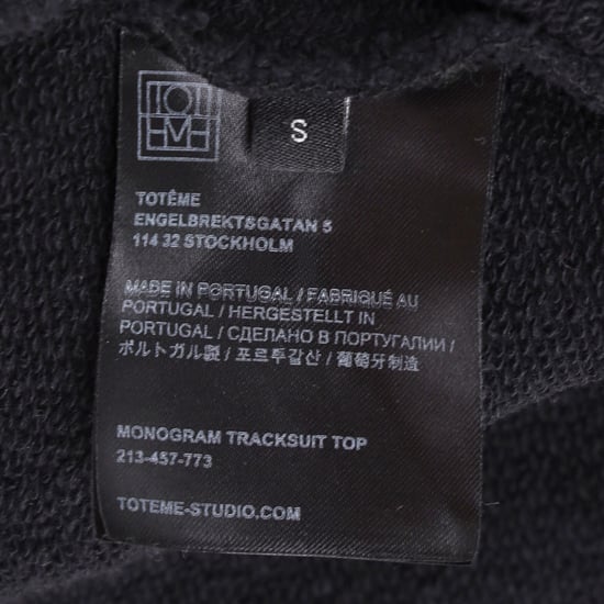 Toteme Pullover mit halbem Reißverschluss aus schwarzer Baumwolle - Image 5