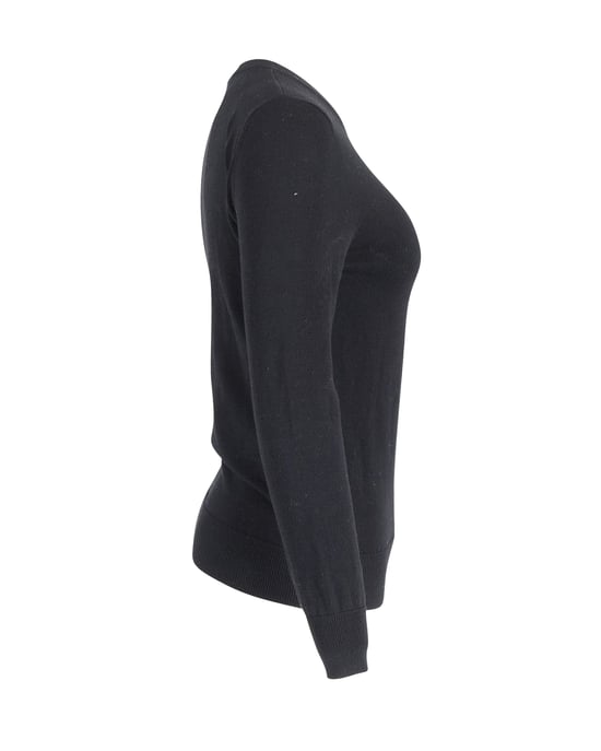 Givenchy Rundhalspullover aus schwarzer Baumwolle - Image 2
