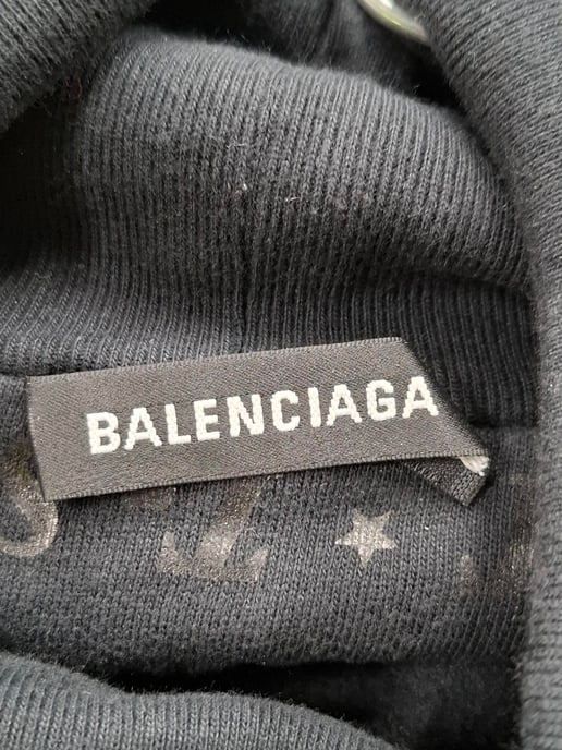 Balenciaga T-Shirt mit Allover-Print aus schwarzer Baumwolle - Image 5
