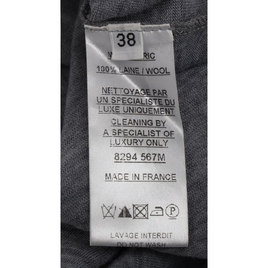 Balmain Pullover mit Rüschenakzenten aus grauer Wolle - Image 6