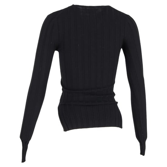 Acne Studios Rippstrickpullover aus schwarzer Wolle - Image 3